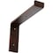 Ekena Millwork Steel Truss Shelf Bracket, Antiqued Copper 2"W x 10"D x 7 1/4"H BKTM02X10X07TSACO - alternate 1